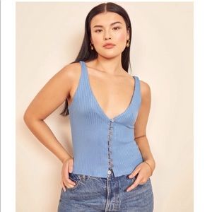 Reformation Hampton Top Parisian Blue